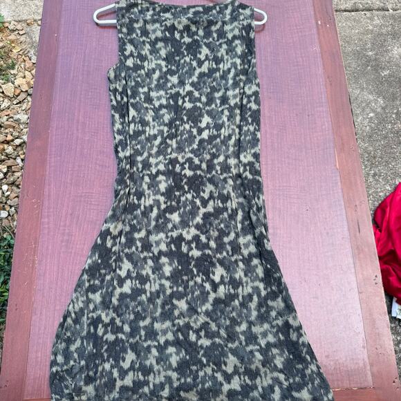 Michael Kors Black Animal Print Ruched Dress - Size L - Picture 6 of 6